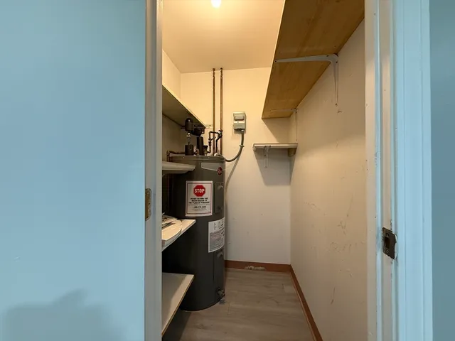 a close view of walk in closet