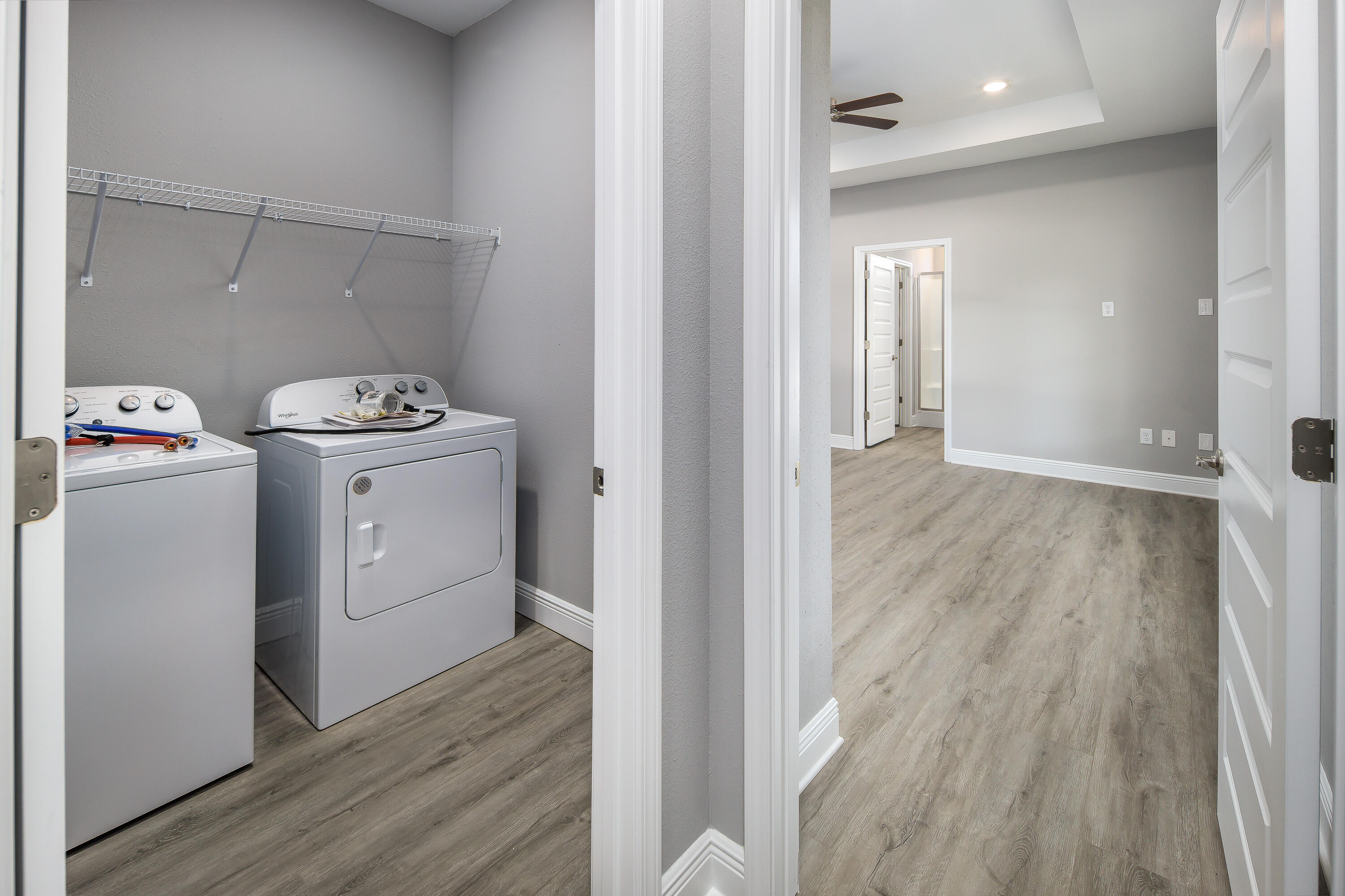 971 Skylark Road Mary Esther, FL 32569 - Photo 15 of 31 a view of a storage & utility room with washer and dryer