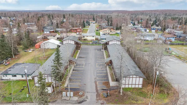 a view of a city with tall buildings