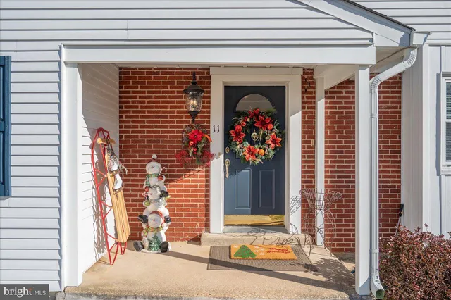 a front view of a house with flower plants