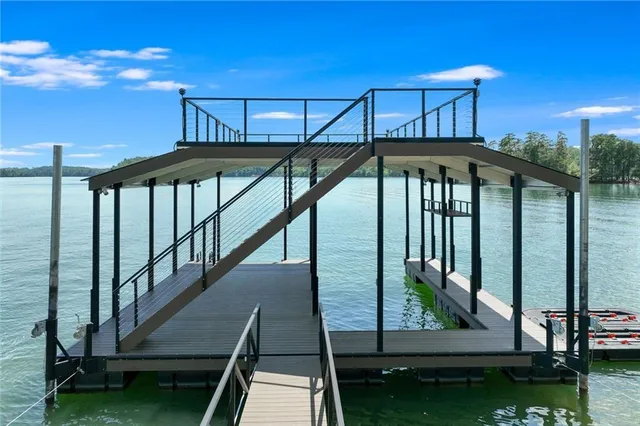 a view of a balcony with an outdoor space