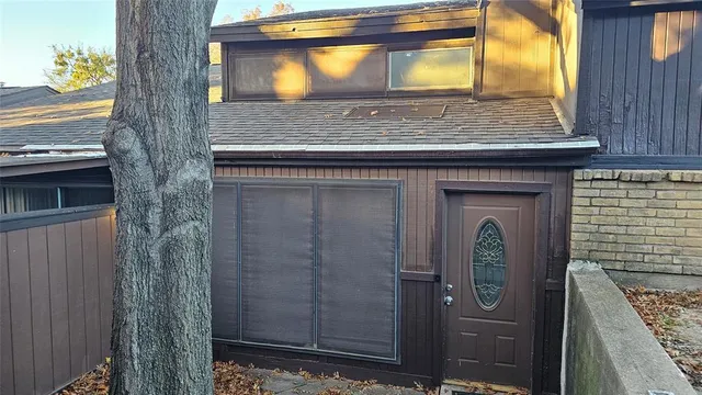 a closeup of a wooden door