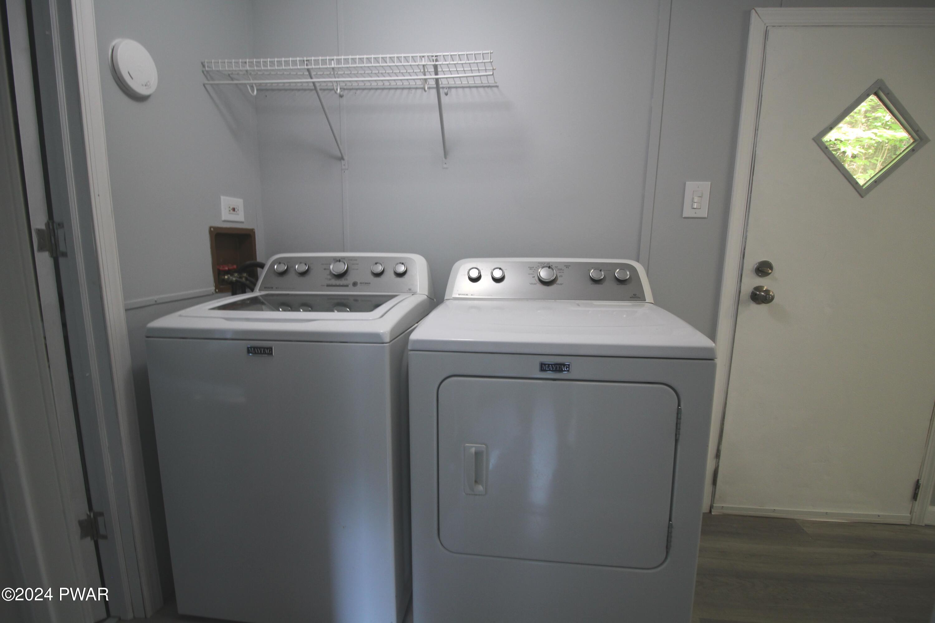 77 Pond Road Lake Ariel, PA 18436 - Photo 25 of 36 a utility room with dryer and washer