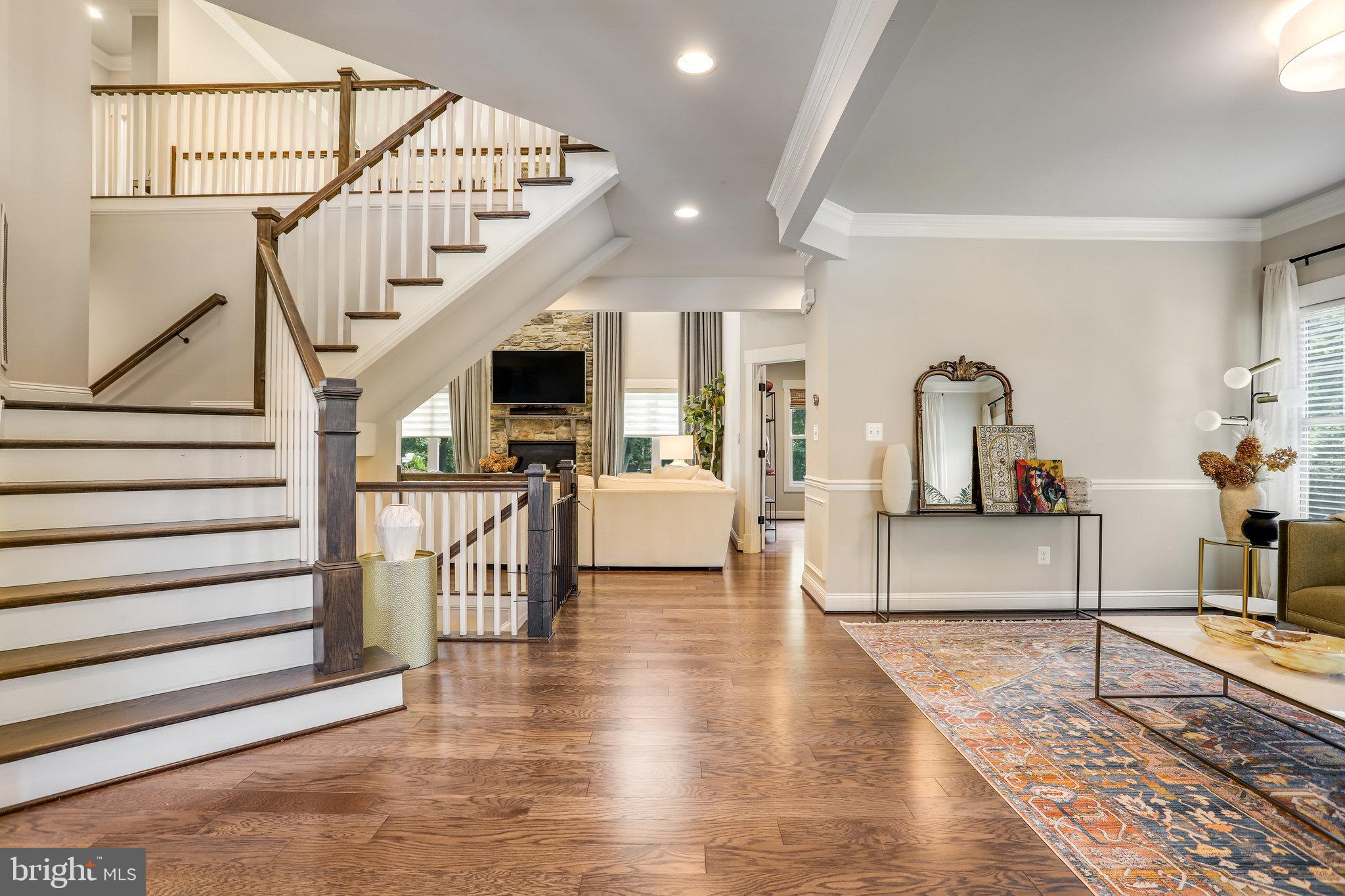 714 Kingsley Road Southwest Vienna, VA 22180 - Photo 3 of 62 Elegant Front Staircase