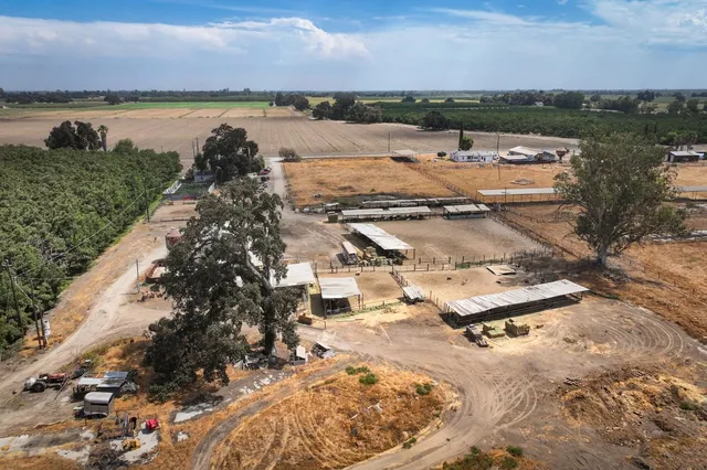a view of a lake with a city