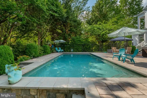 a view of outdoor space yard swimming pool and patio