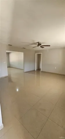 a view of a room with an empty space