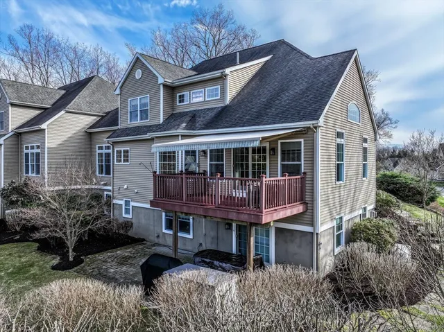 a house view with a garden space