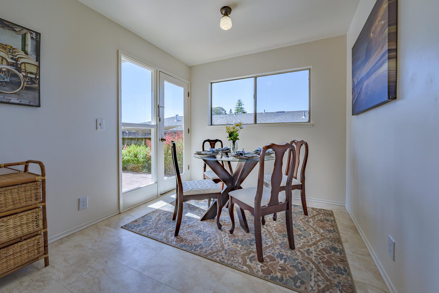 3350 Hardin Way Soquel, CA 95073 - Photo 14 of 45 a view of a dining room with furniture and a window