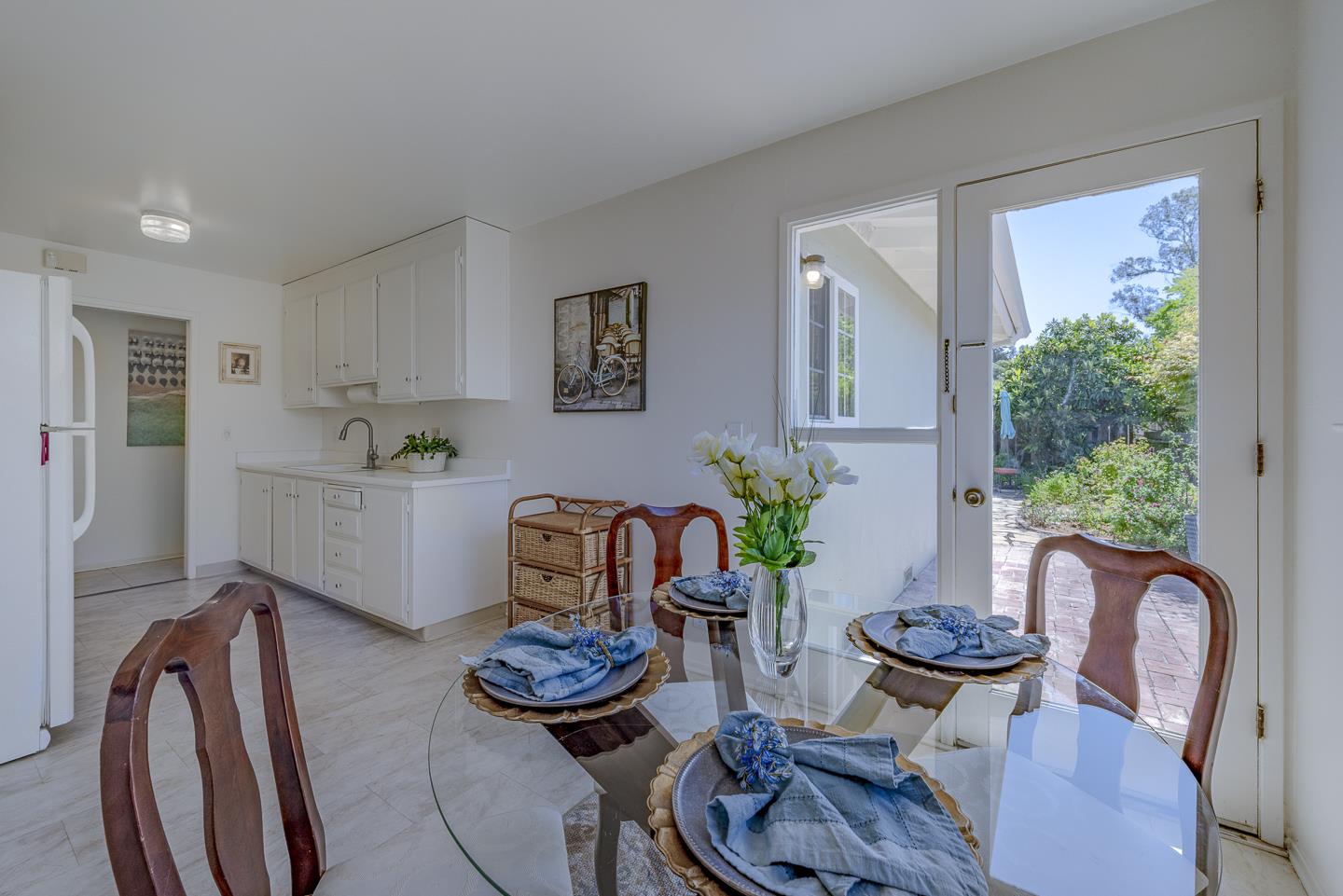 3350 Hardin Way Soquel, CA 95073 - Photo 15 of 45 a kitchen with furniture and a potted plant