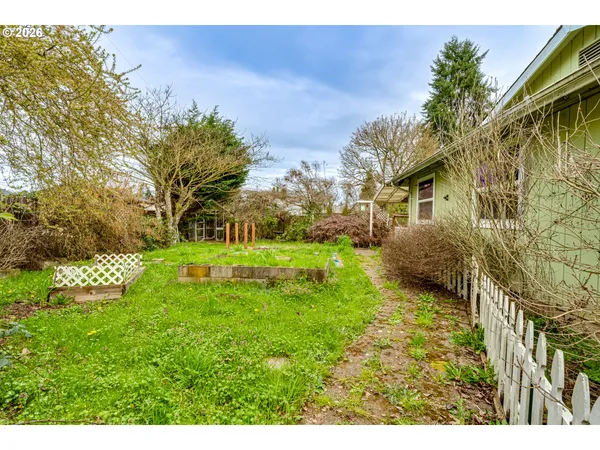 a backyard of a house