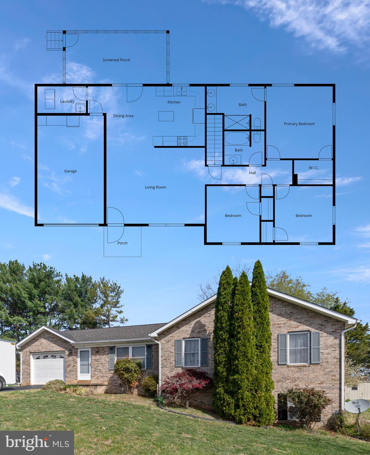 5 Hite Court Luray, VA 22835 - Photo 40 of 40 a front view of a house with garden