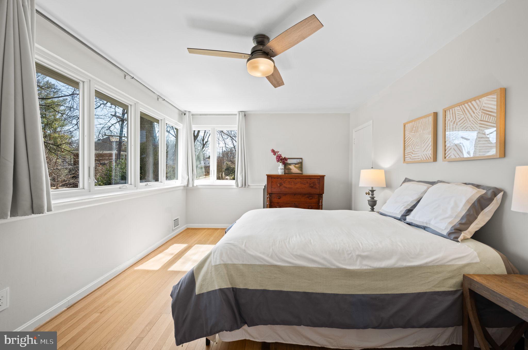 2904 Russell Road Alexandria, VA 22305 - Photo 21 of 52 a bedroom with a bed and a large window