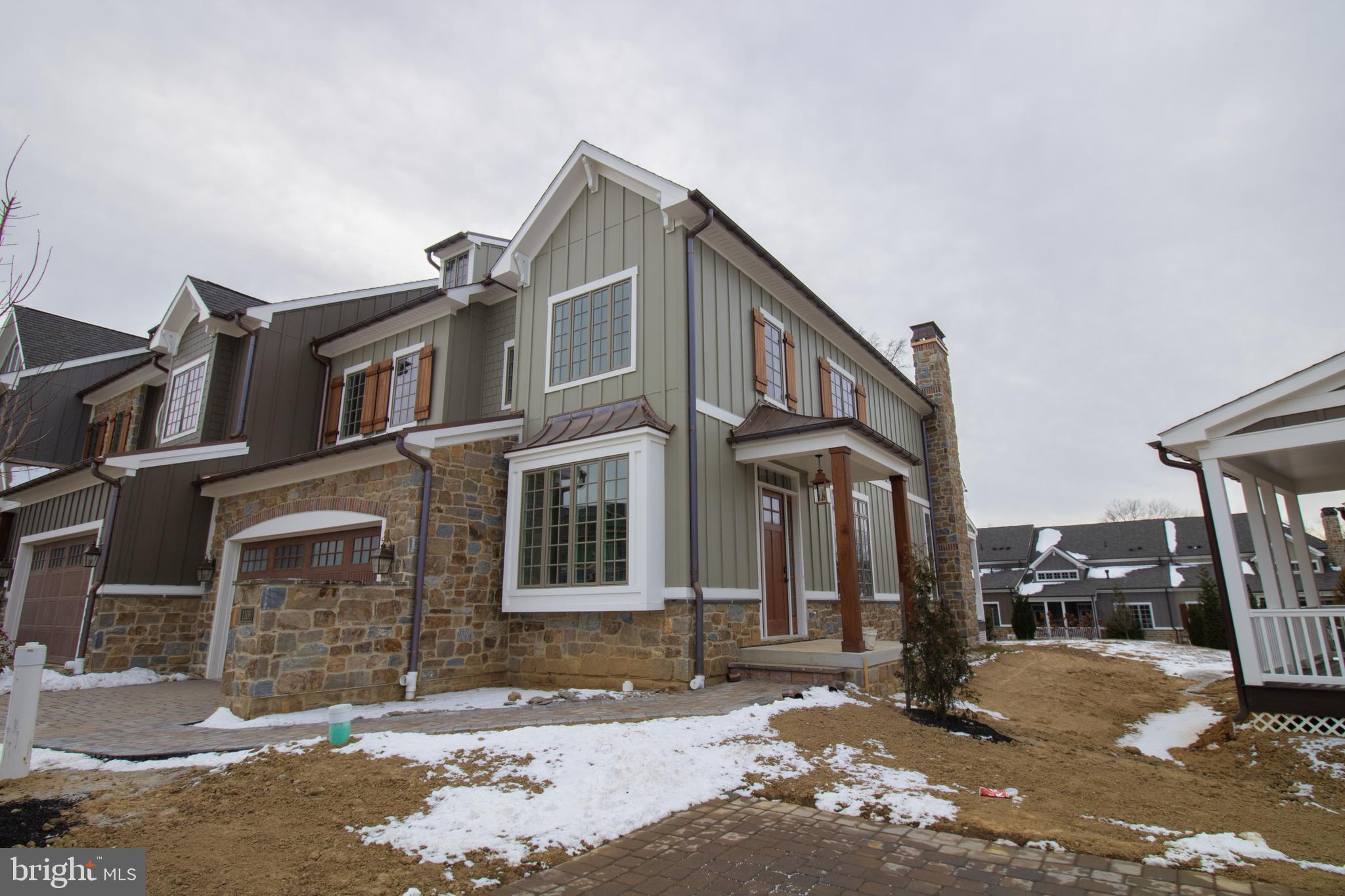 a street view along with residential houses