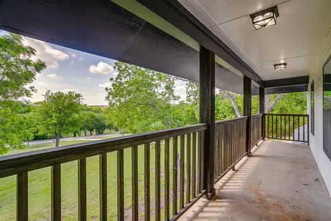 a view of a porch