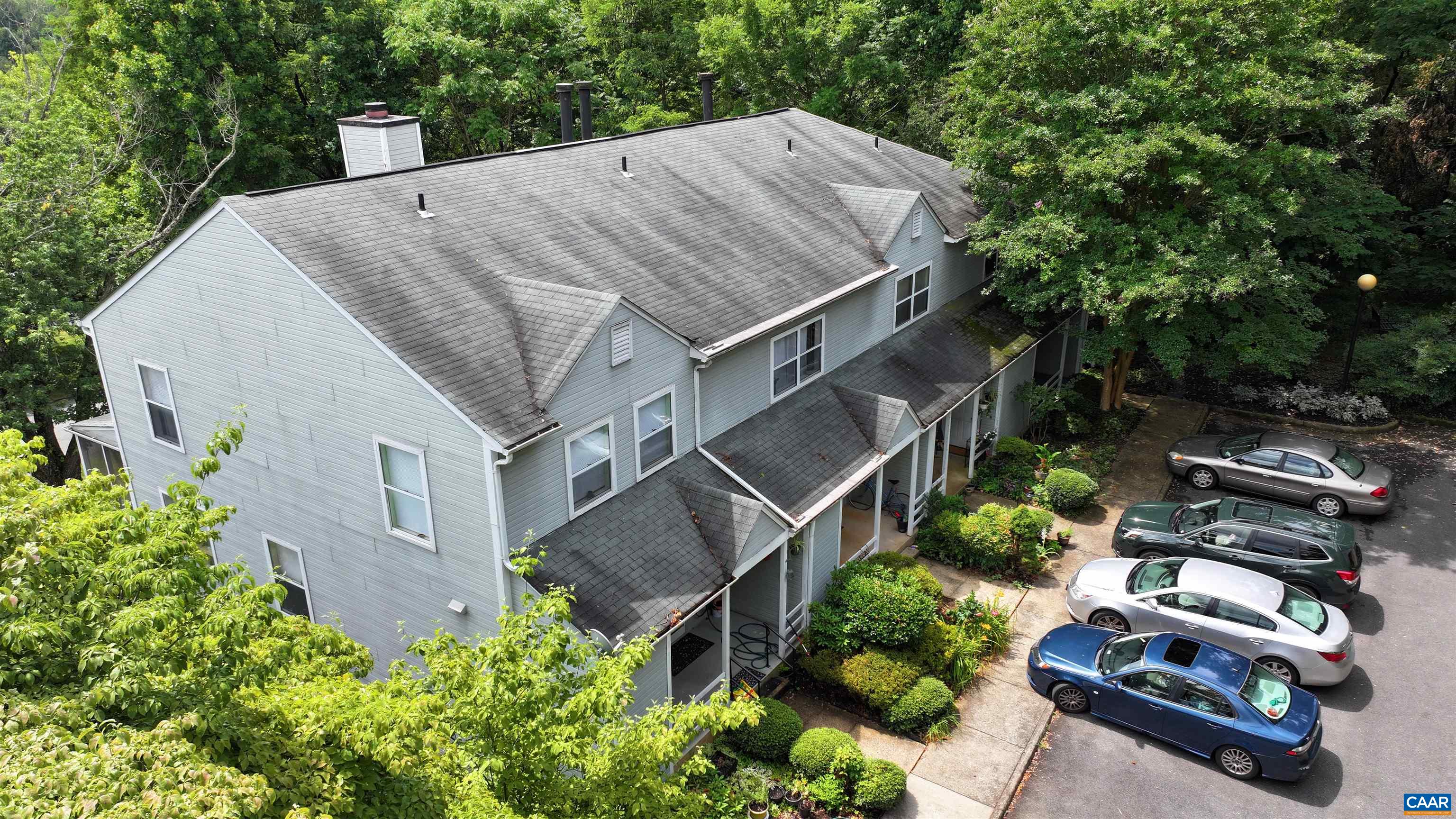 1296 Maple View Drive Charlottesville, VA 22902 - Photo 32 of 35 an aerial view of a house with garden space and street view