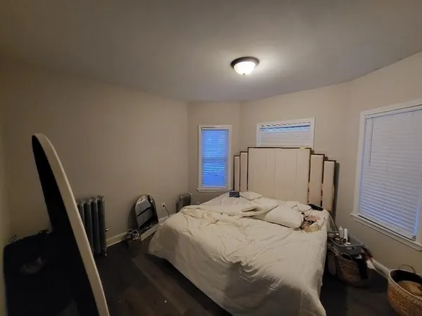 a workspace with furniture and window