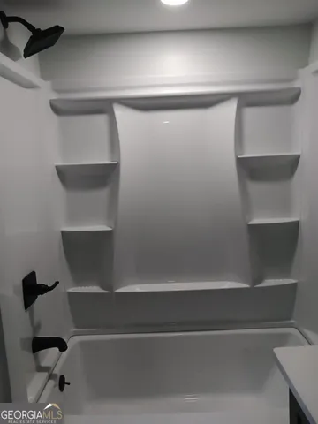 a close view of closet