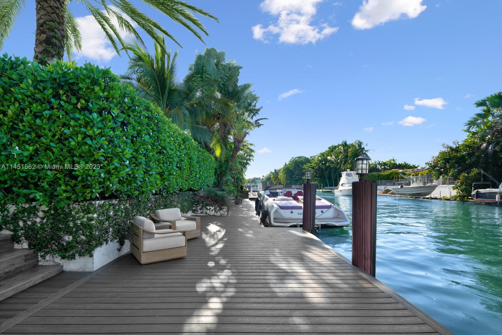 761 Buttonwood Lane Miami, FL 33137 - Photo 47 of 64 a view of a terrace with seating space