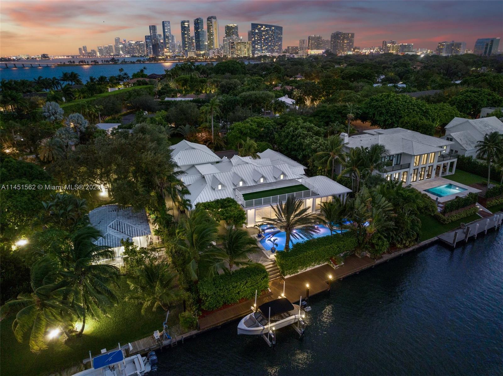 761 Buttonwood Lane Miami, FL 33137 - Photo 61 of 64 an aerial view of a house with a garden