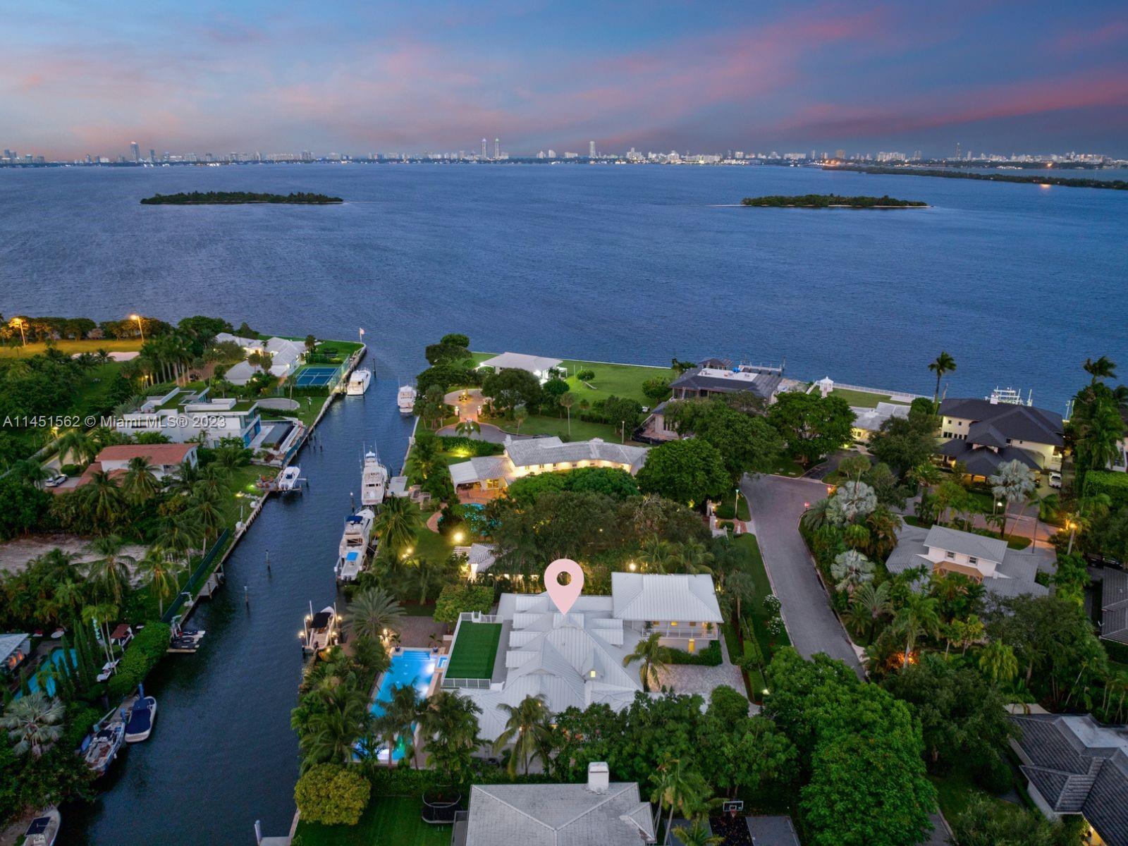 761 Buttonwood Lane Miami, FL 33137 - Photo 64 of 64 an aerial view of a city and ocean view