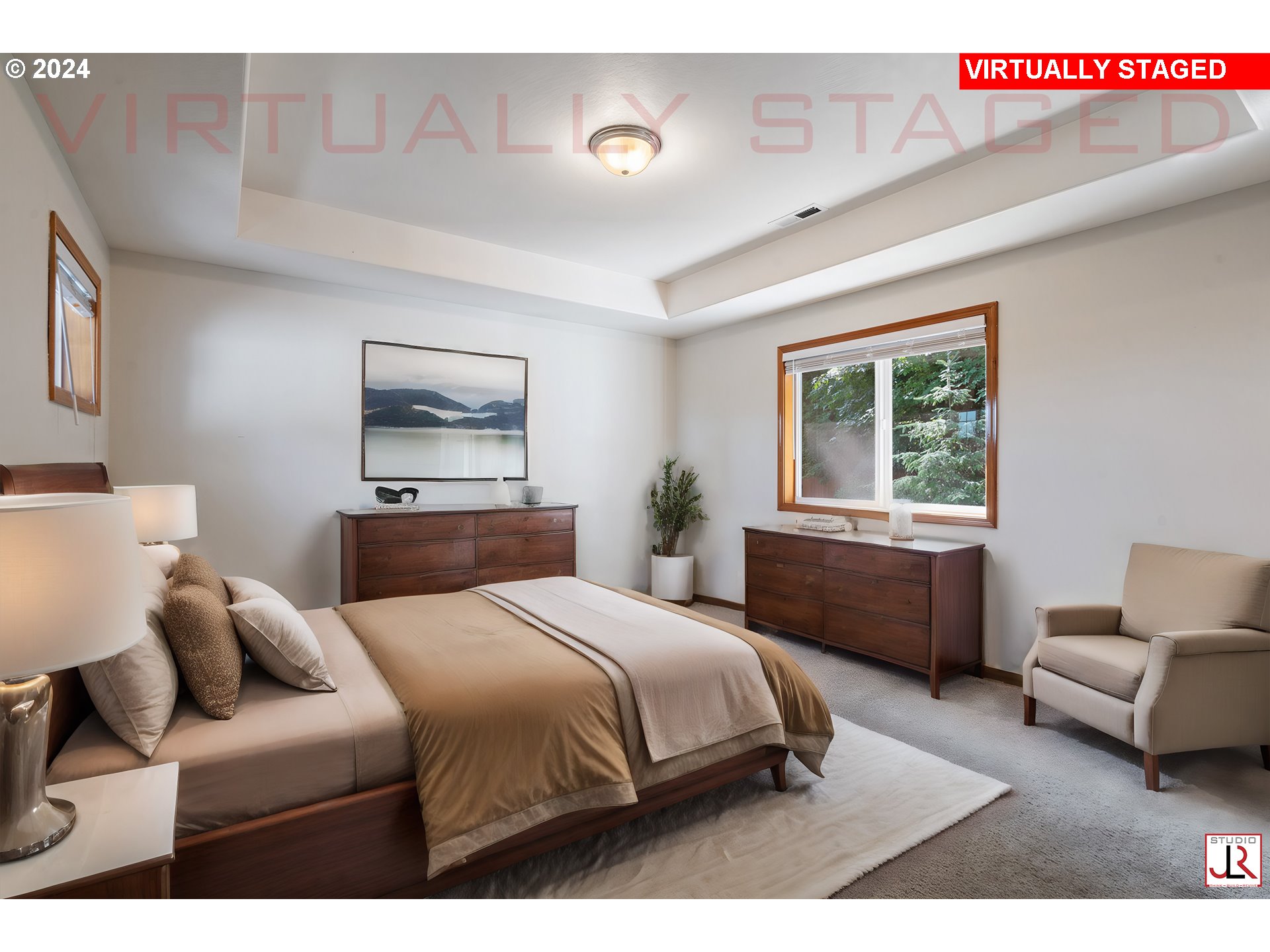 8009 Northeast 16th Street Vancouver, WA 98664 - Photo 27 of 46 a bedroom with a large bed and a couch