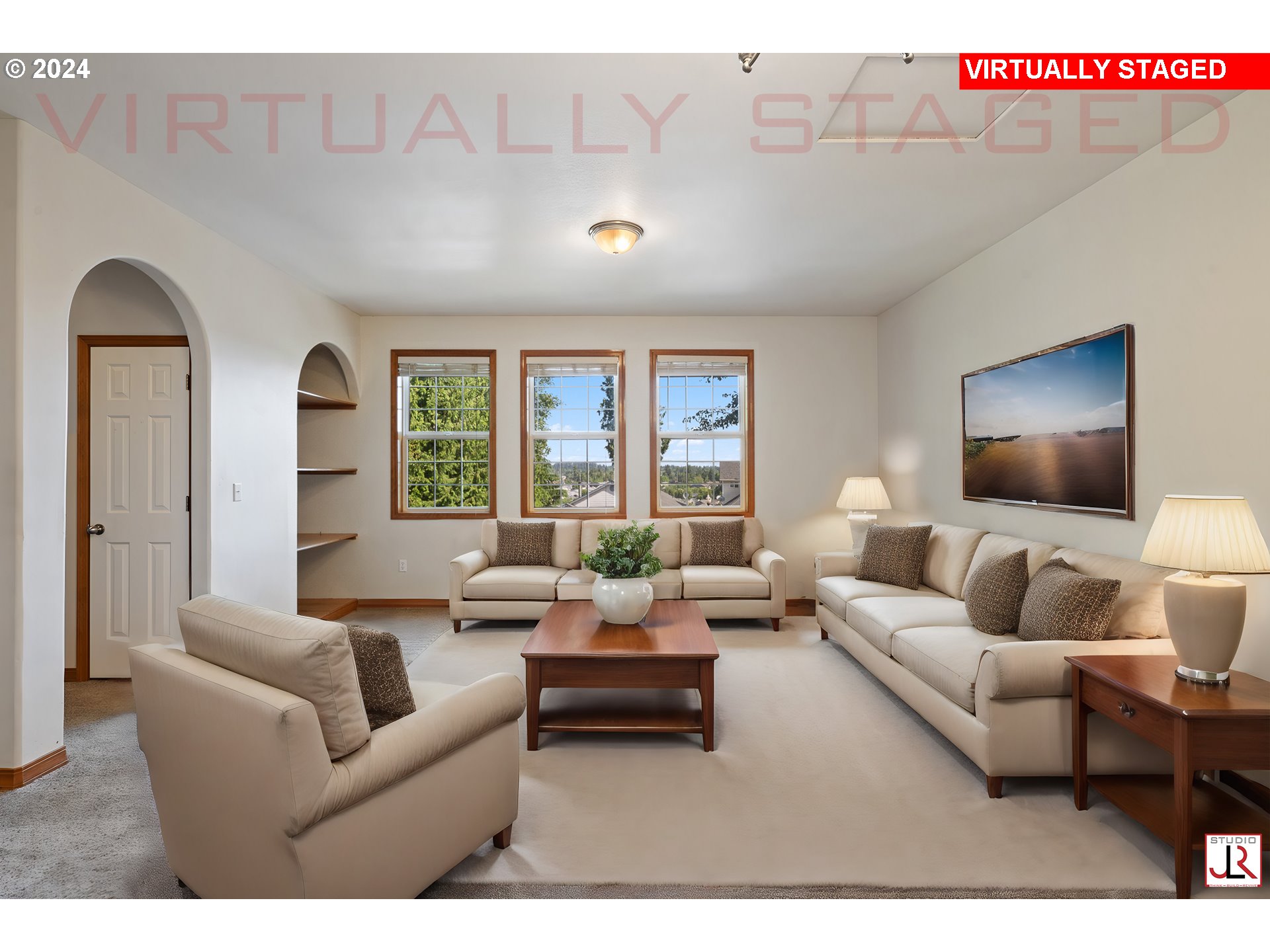 8009 Northeast 16th Street Vancouver, WA 98664 - Photo 4 of 46 a living room with furniture and a flat screen tv