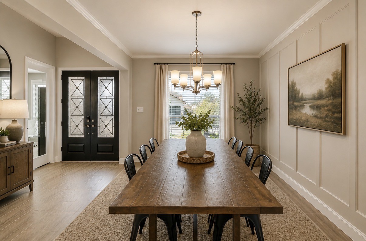 17467 Bayflower Conroe, TX 77385 - Photo 8 of 38 virtually staged dinning room.