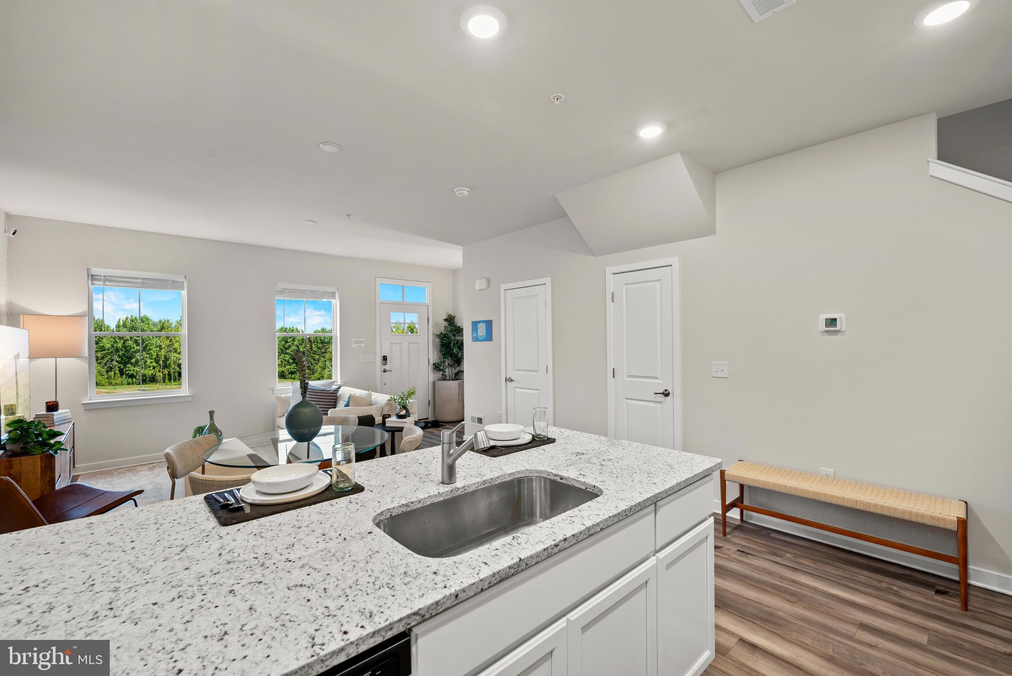 13B Ford Street, Unit A Bridgeport, PA 19405 - Photo 6 of 26 a kitchen with sink and view of living room