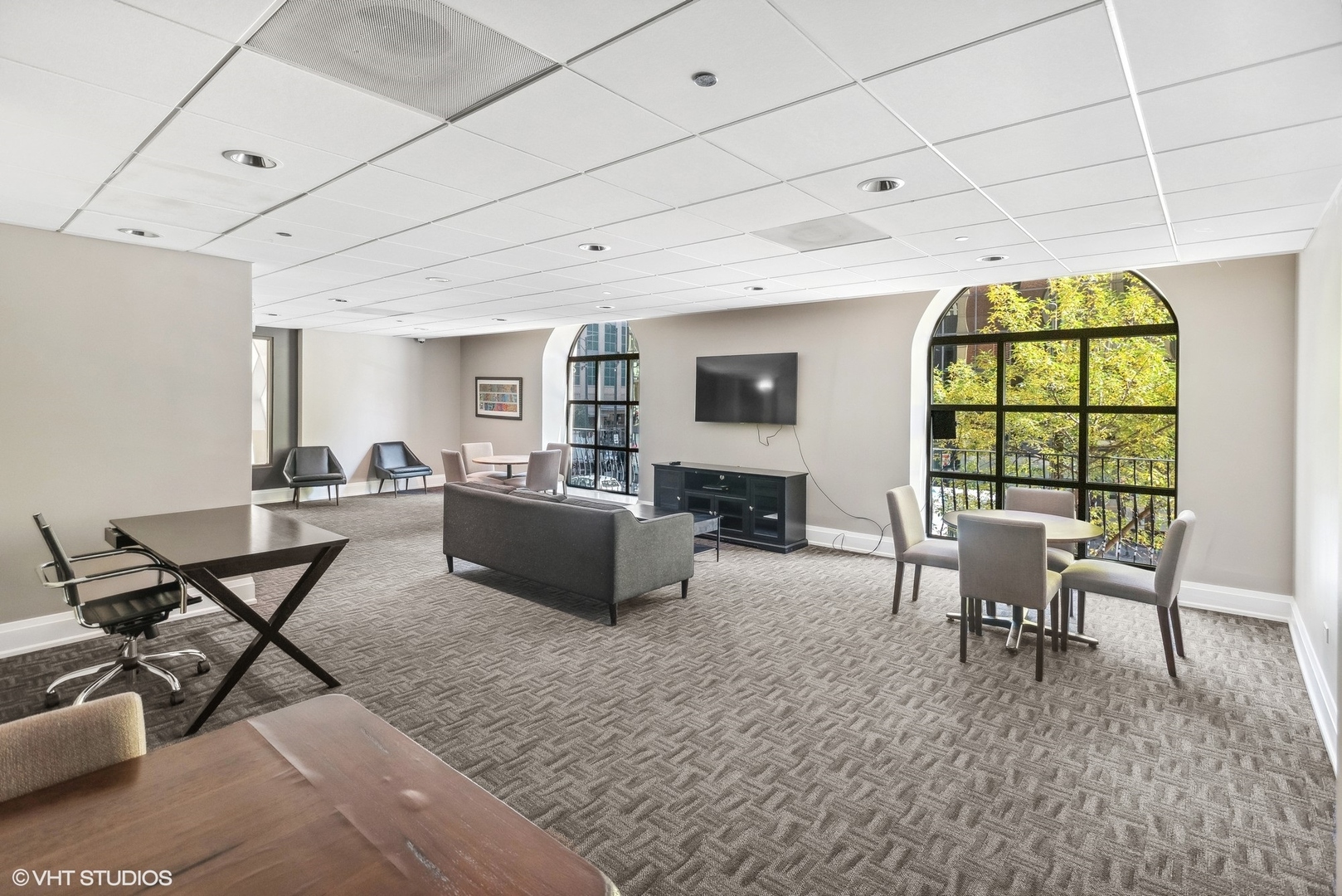 630 North State Street, Unit 1108 Chicago, IL 60654 - Photo 22 of 22 a living room with furniture a window and a dining table