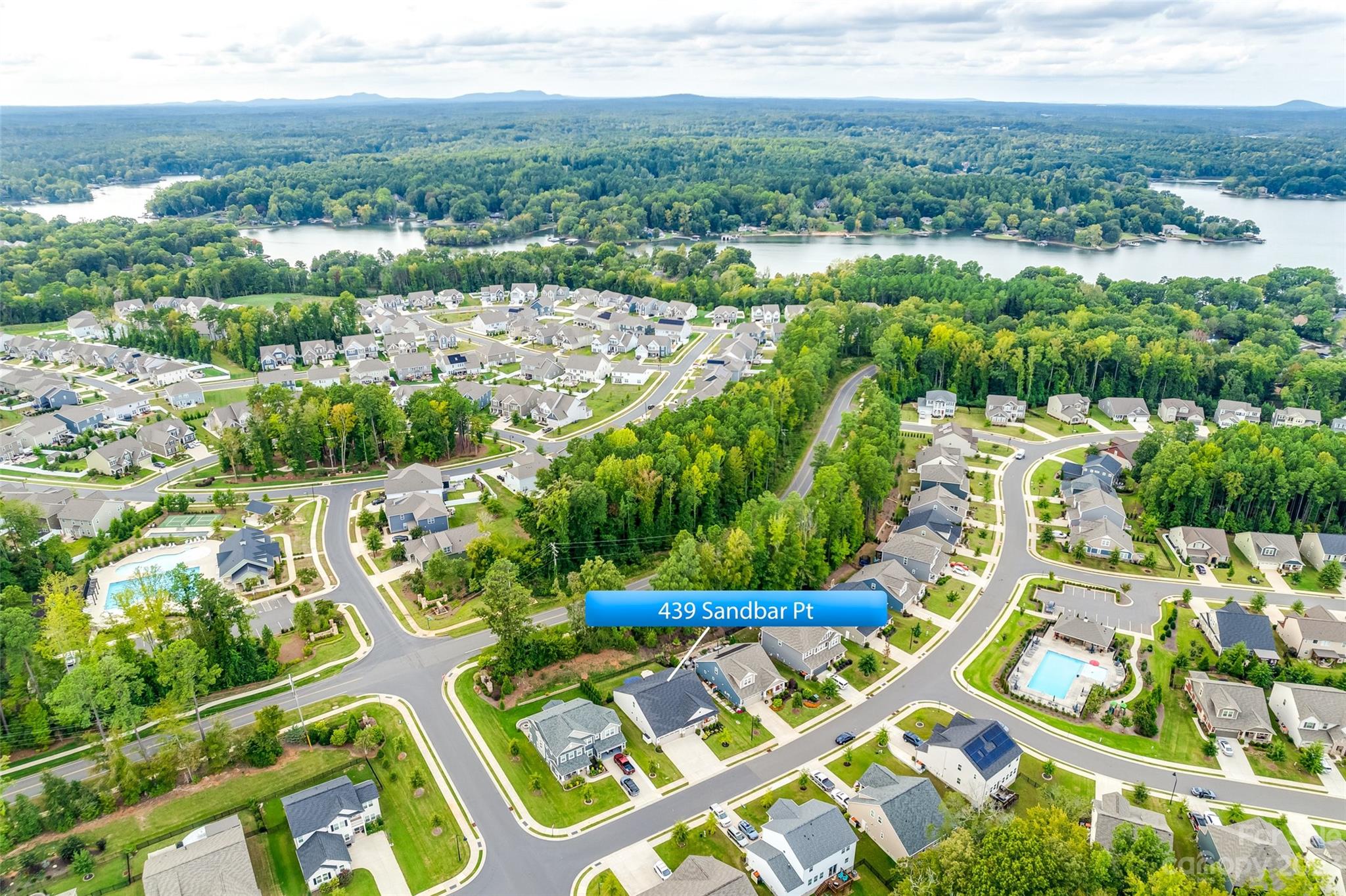 439 Sandbar Point Clover, SC 29710 - Photo 36 of 36 an aerial view of residential houses with outdoor space