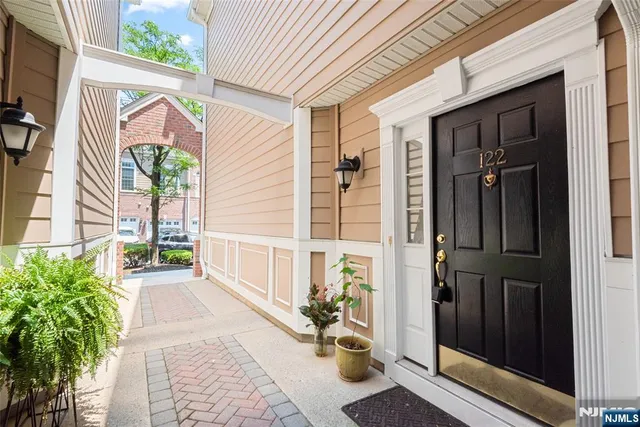 a view of a entryway door front of house