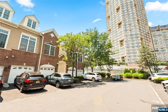 a car parked in front of a building