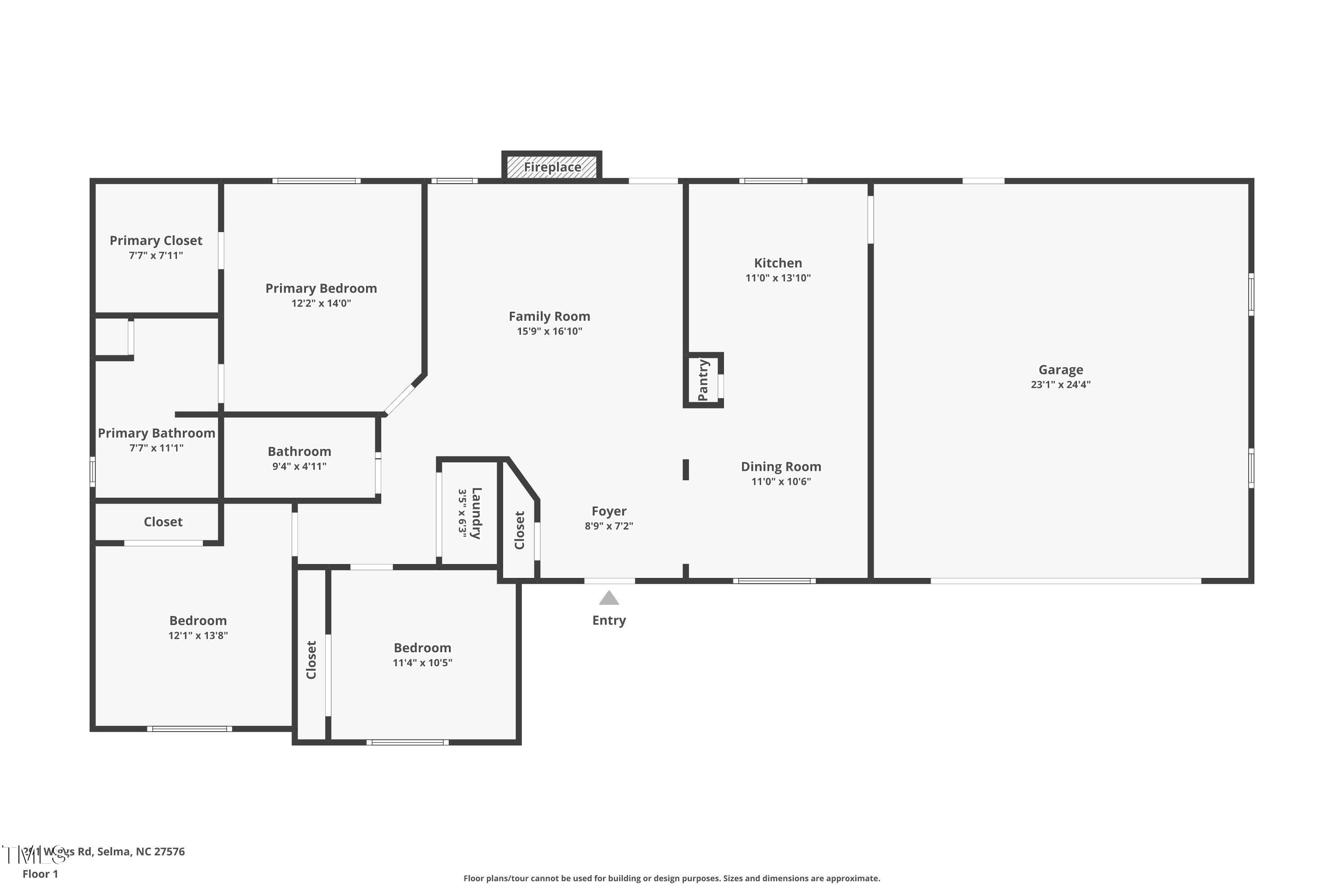 291 Wiggs Road Selma, NC 27576 - Photo 21 of 21 Floor Plan
