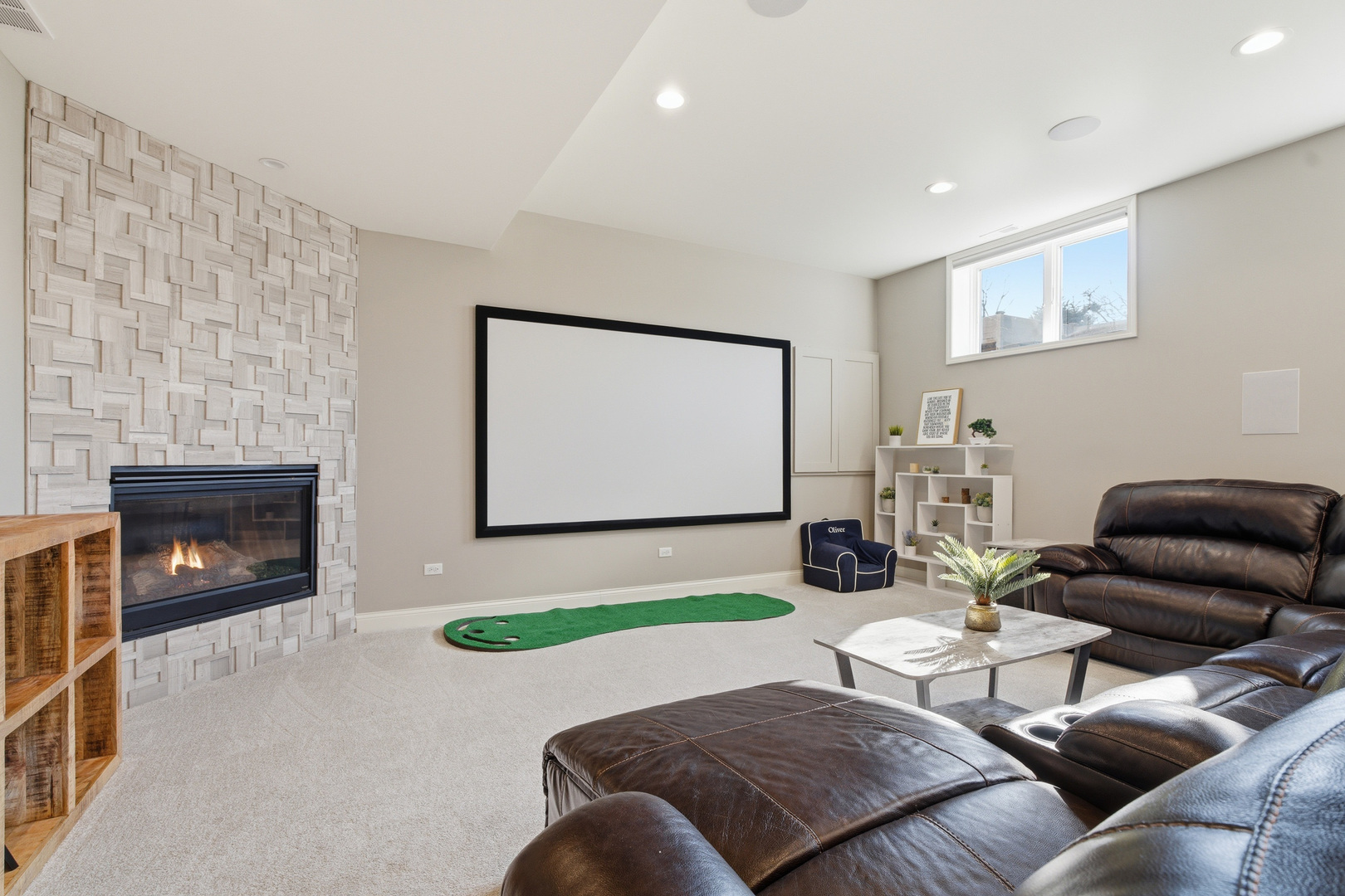 28 Pinnacle Court Naperville, IL 60565 - Photo 30 of 40 a living room with furniture and a fireplace