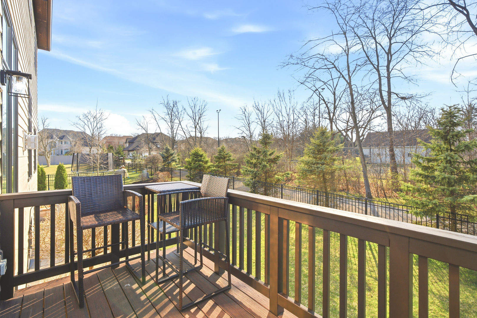 28 Pinnacle Court Naperville, IL 60565 - Photo 37 of 40 a view of a balcony with chairs