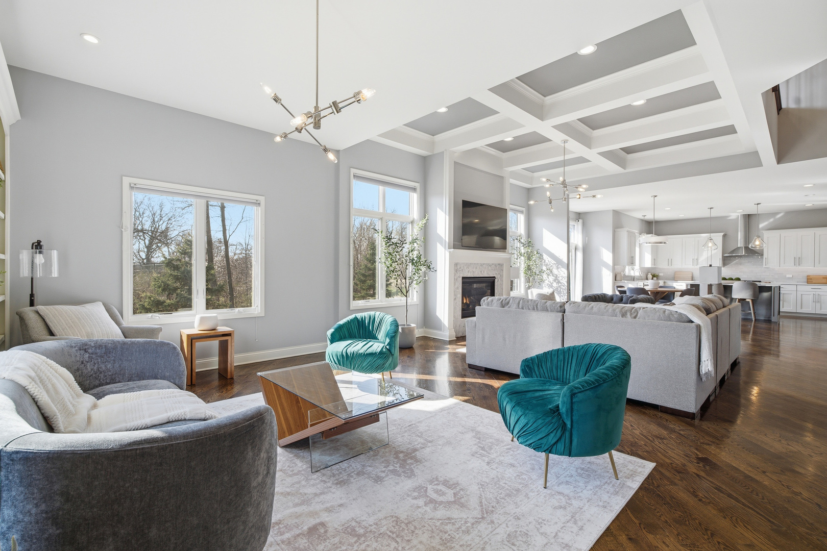 28 Pinnacle Court Naperville, IL 60565 - Photo 6 of 40 a living room with furniture and a large window