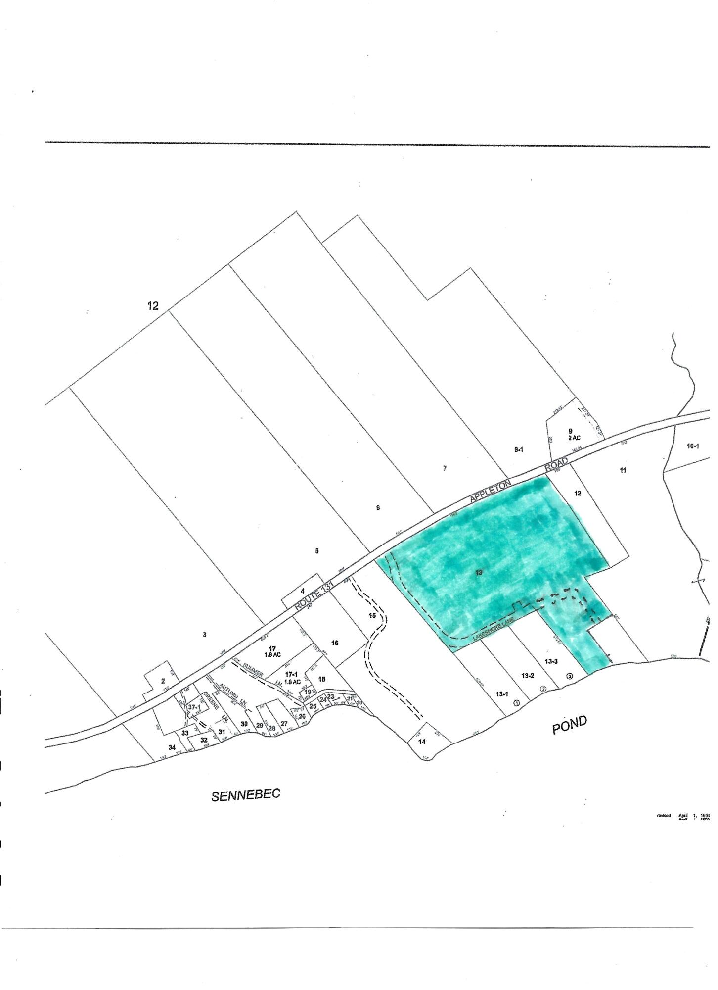 1341 Appleton Road Union, ME 04862 - Photo 42 of 42 Sennebec Plot Plan