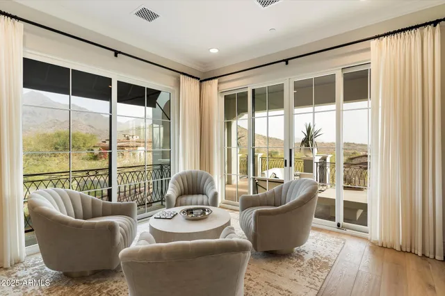 a view of a town with residential houses