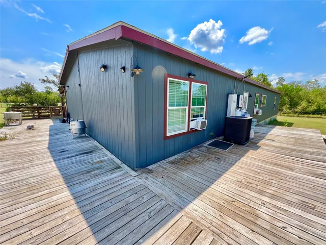 a view of a house with wooden floor