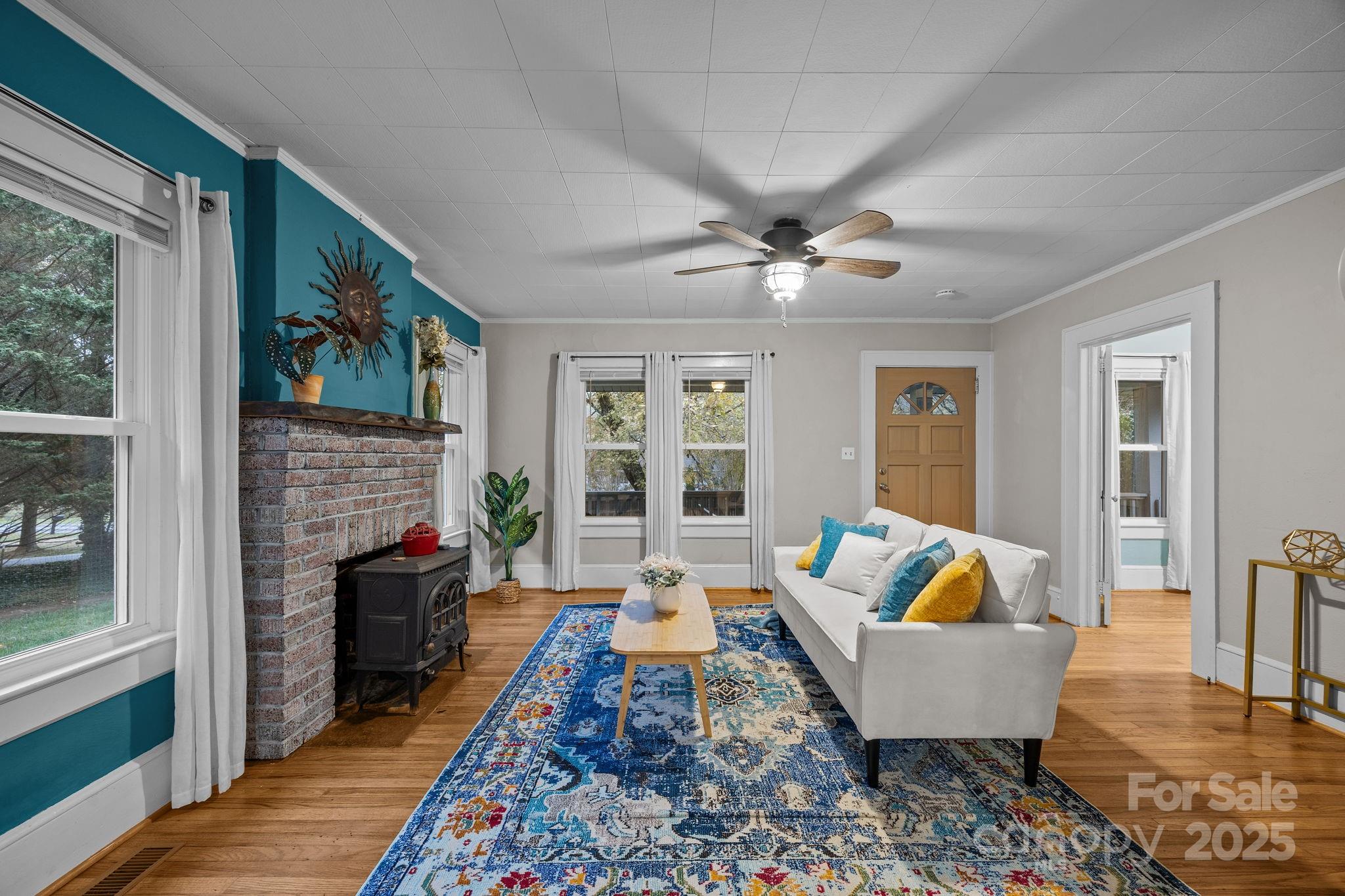 300 Gap Creek Road Fletcher, NC 28732 - Photo 11 of 48 a living room with fireplace furniture and a fireplace