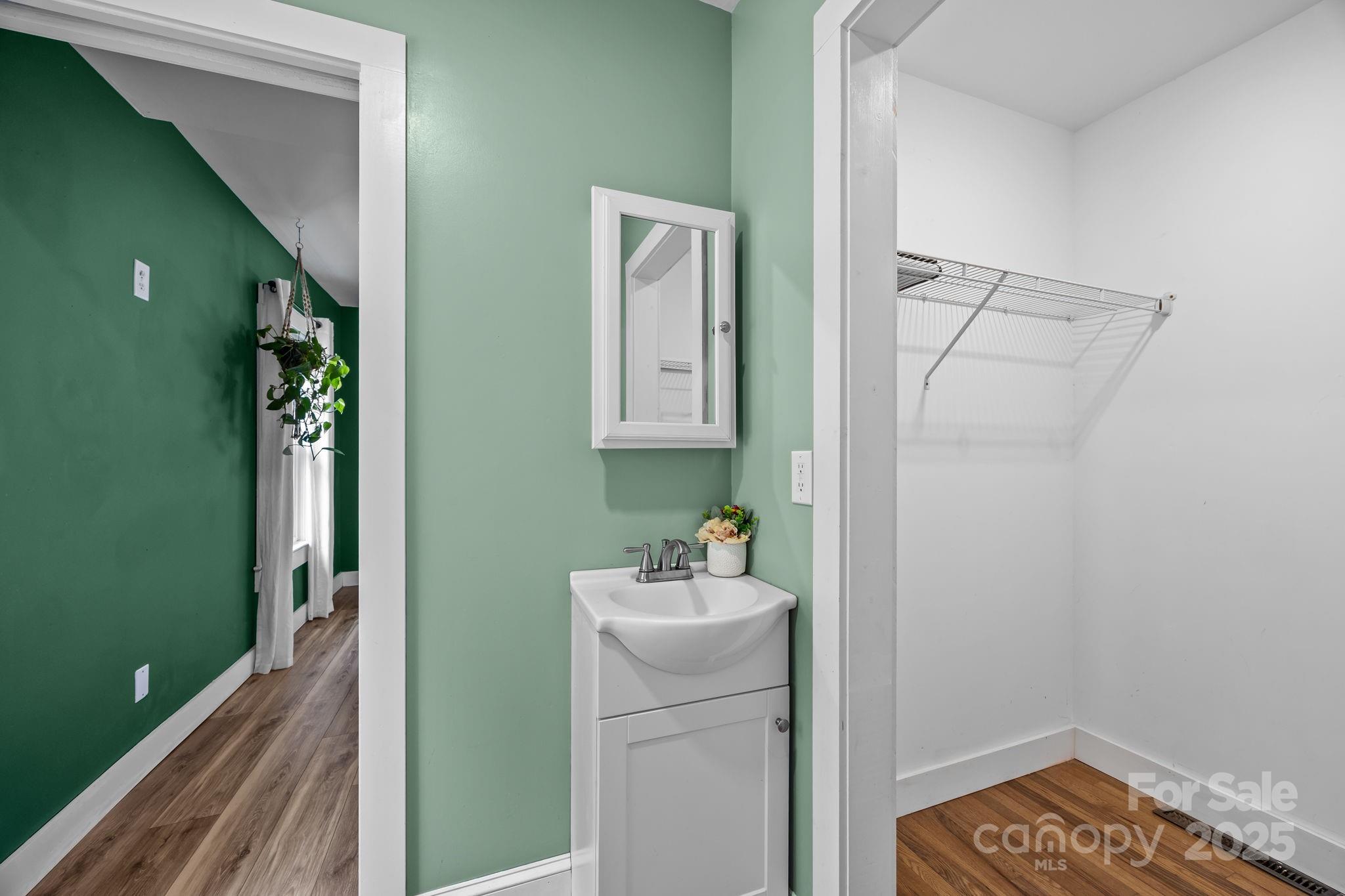 300 Gap Creek Road Fletcher, NC 28732 - Photo 29 of 48 a bathroom with a sink and a mirror