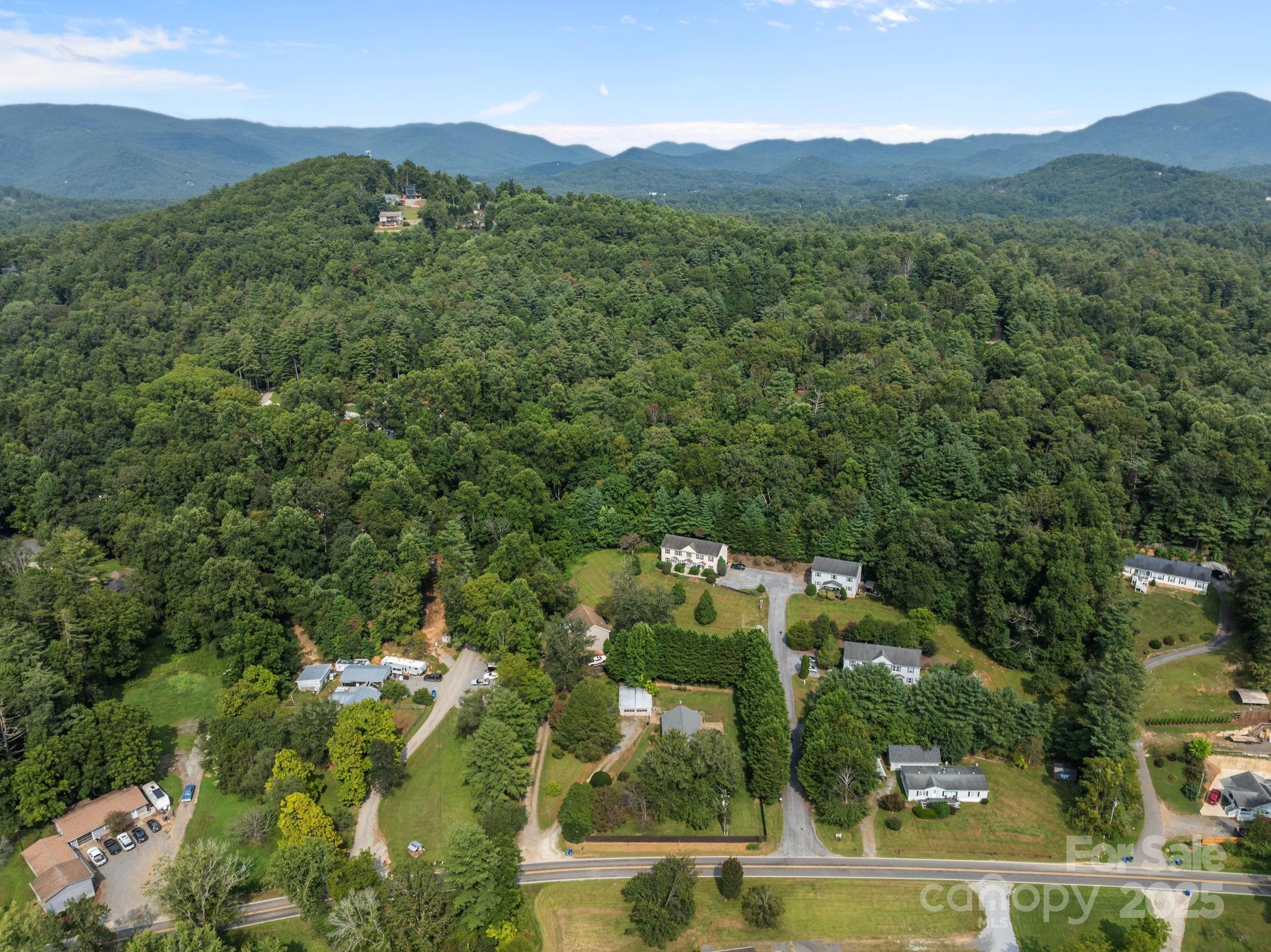 300 Gap Creek Road Fletcher, NC 28732 - Photo 46 of 48 an aerial view of residential houses with outdoor space and trees