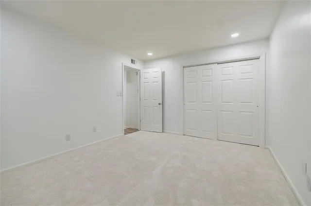 a view of an empty room