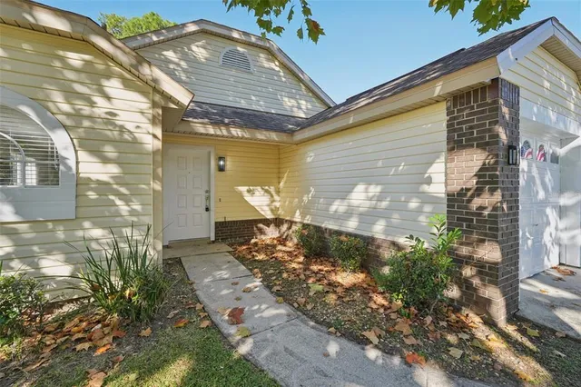 a backyard of a house