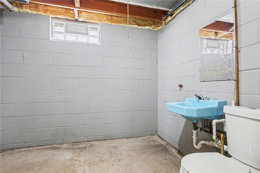 45 Studley Street Rochester, NY 14616 - Photo 22 of 25 Basement includes a half bath set up