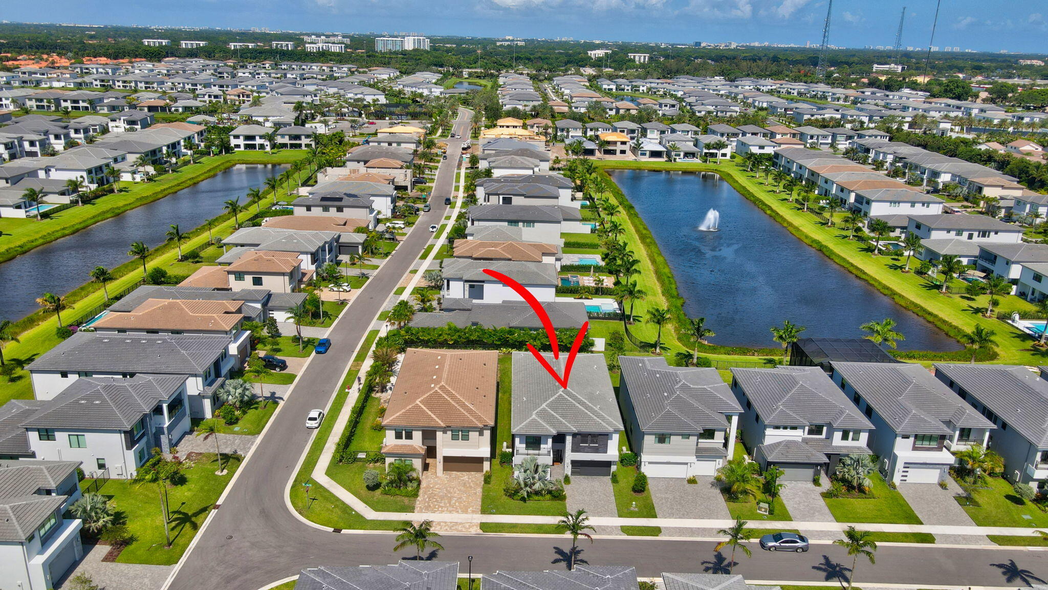 20278 Bandon Dunes Road Boca Raton, FL 33434 - Photo 74 of 113 an aerial view of residential houses with outdoor space and swimming pool