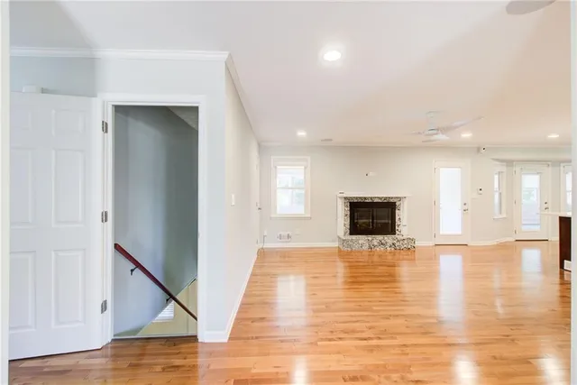 a view of an empty room