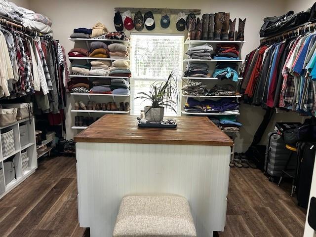 365 Mercers Preserve Road Comanche, TX 76442 - Photo 14 of 27 a view of walk in closet with clothes and shoes