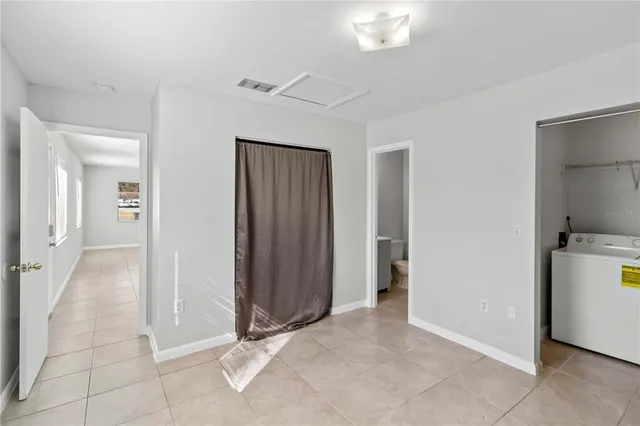 a view of a room with a storage & utility room